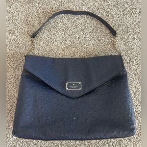 Kate Spade New York Leena A La Vita Ostrich Leather Shoulder Bag